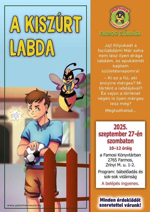 A szeretetrevágyó Süni és a váratln vendég c. bábelőadás, Bp, Damjanich u. 2., 2025 szept. 20. szombat de 10-12 óráig